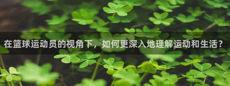 vsport体育在线官网：在篮球运动员的视角下，如何更深入地理解运动和生活？